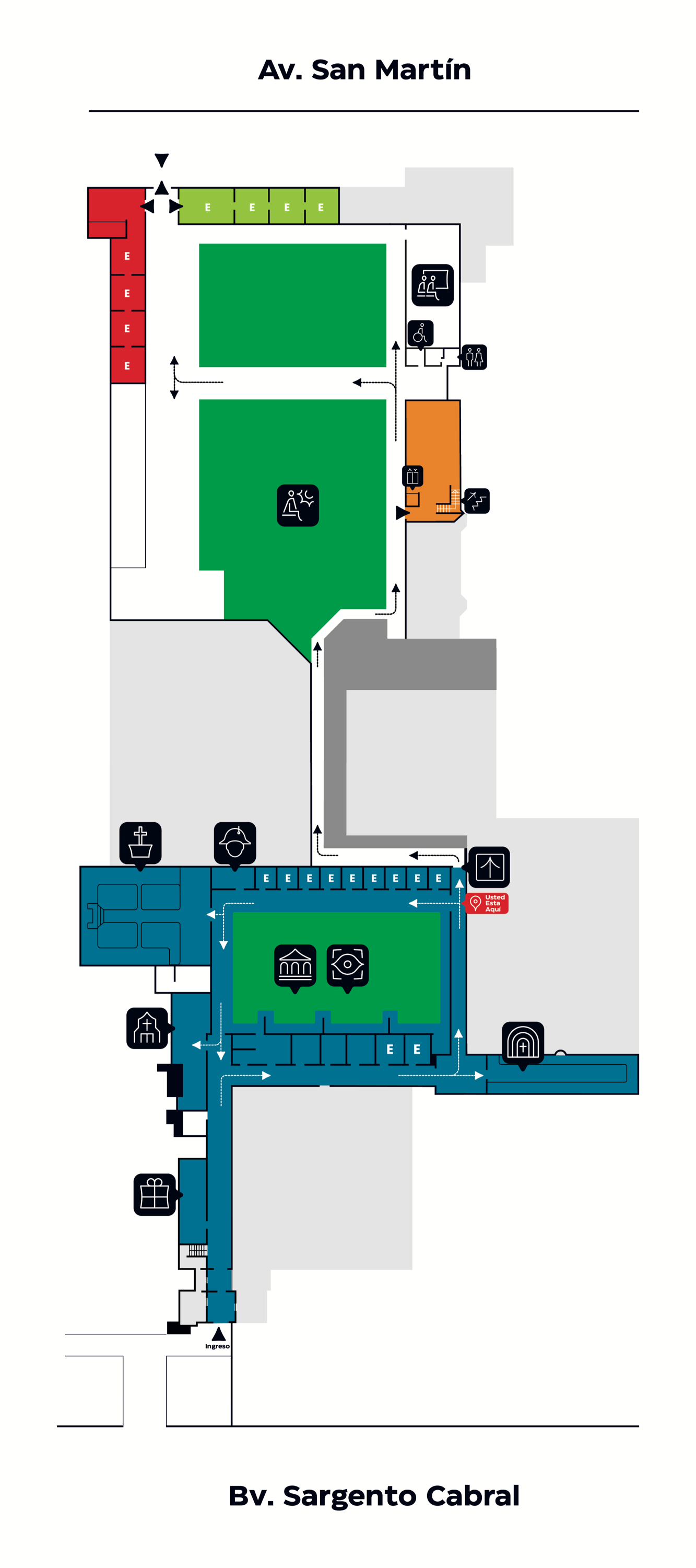 Plano del Complejo Museológico San Lorenzo